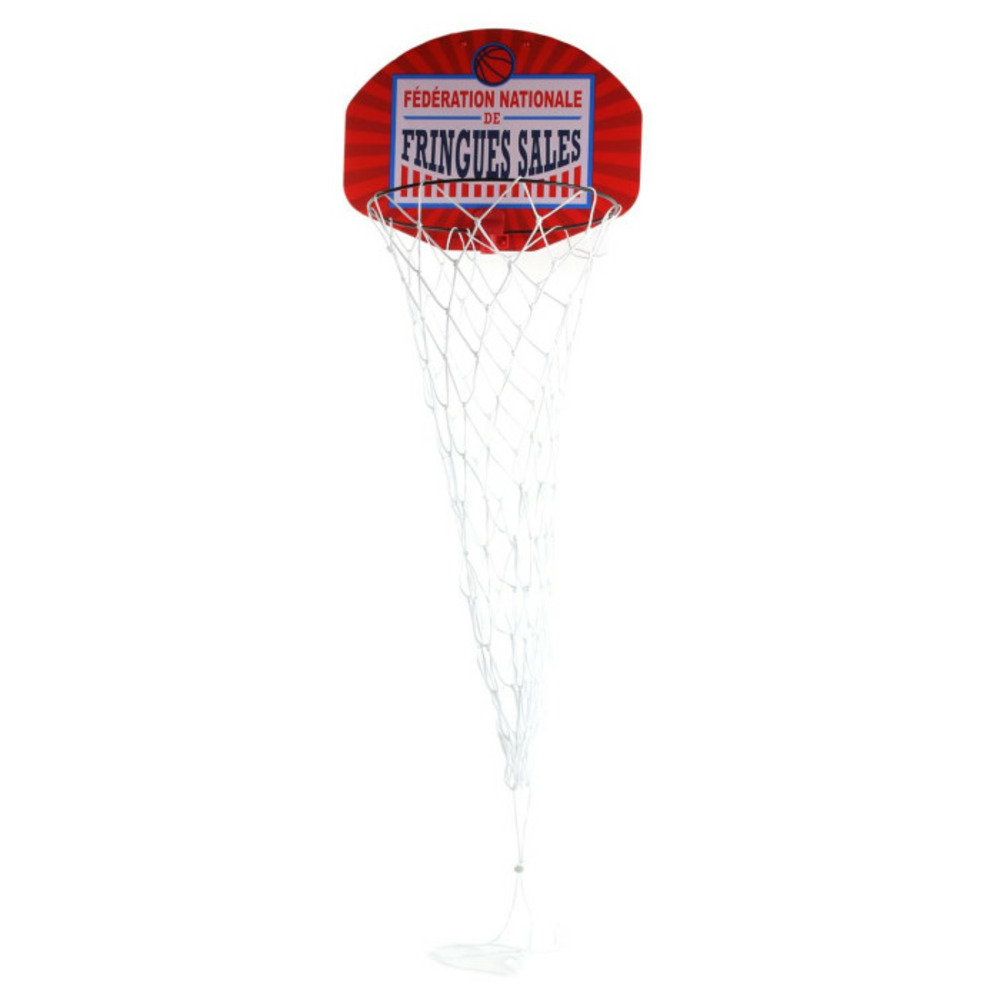 Panier à linge basketball 40cm rouge