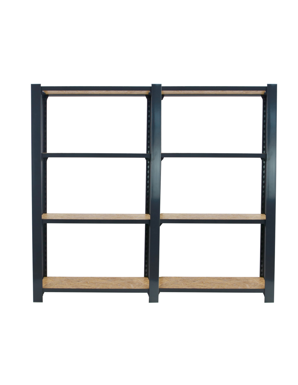 Etagère légère sans vis officlick 4/300 wood 1600 antraci/osb + plaques 1500 antracite/osb 1500x1600x300 - simonrack