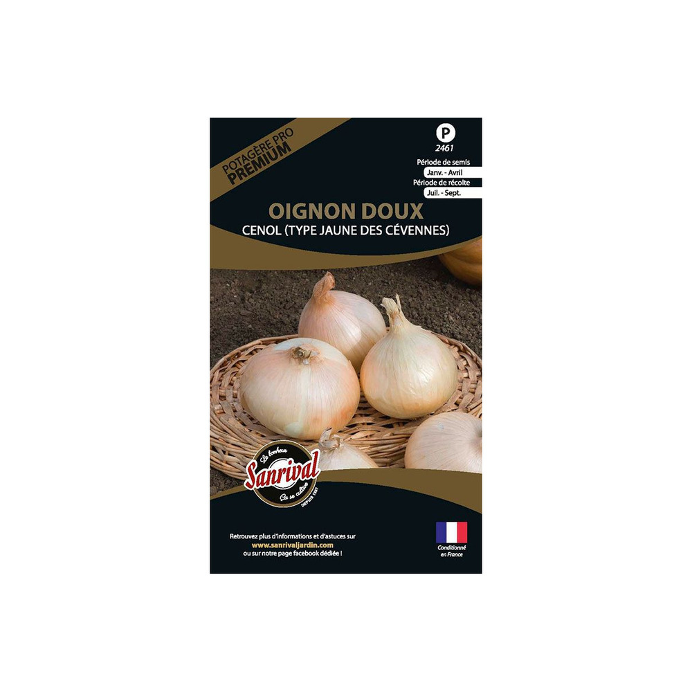 Graines potagères premium oignon doux cenol