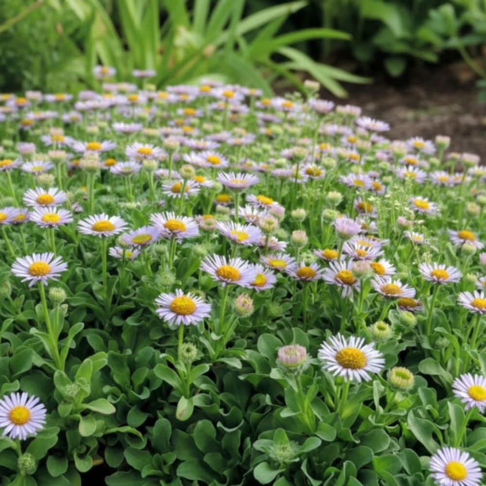 Vergerette glauque beachboy blue, erigeron godet - 5/20 cm