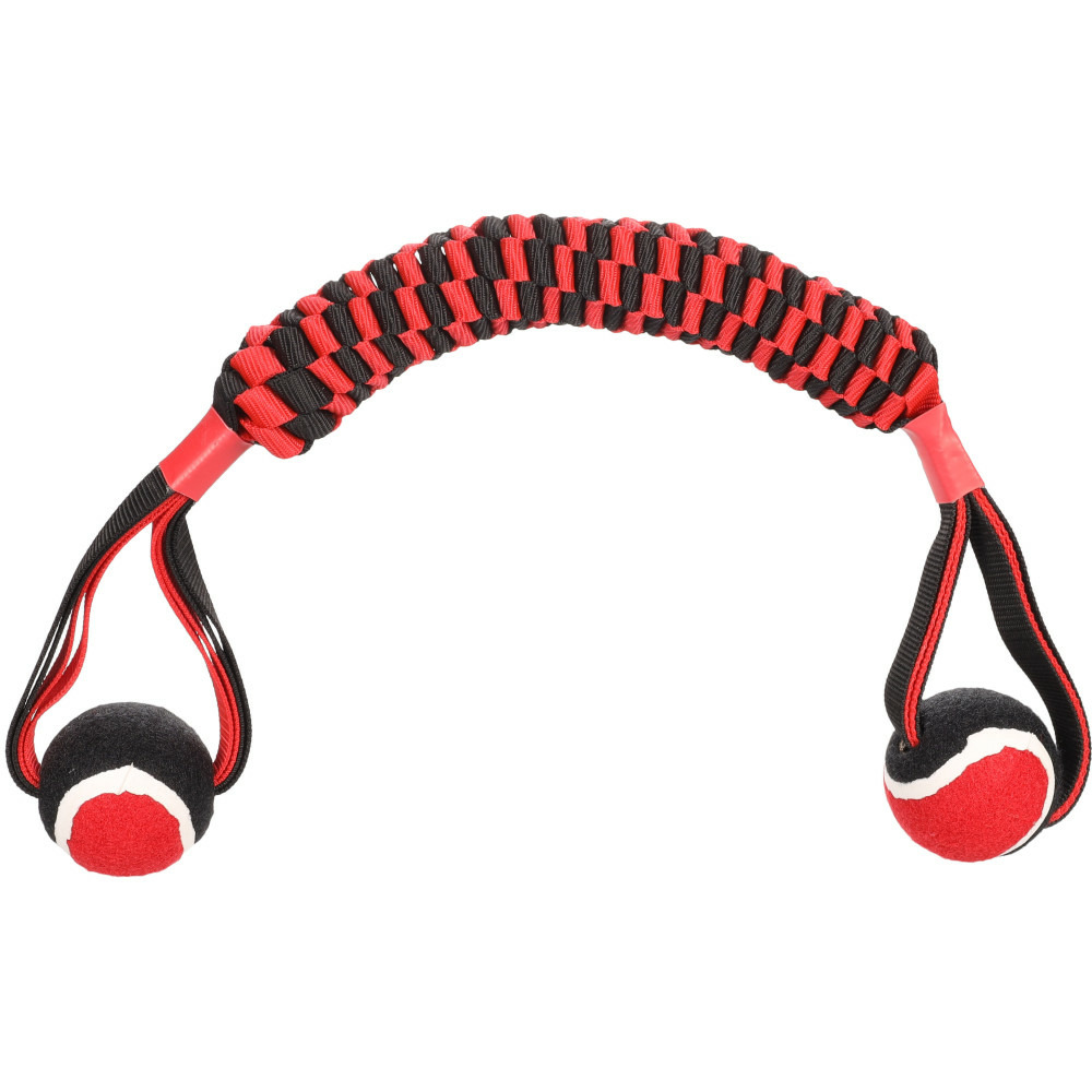 Bâton tissé movas avec balle de tennis 60 cm jeux pour chien