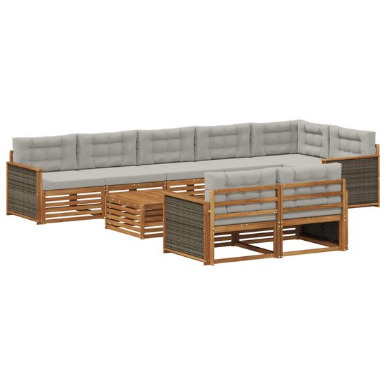 Ensemble de canapés d'extérieur 9 pc