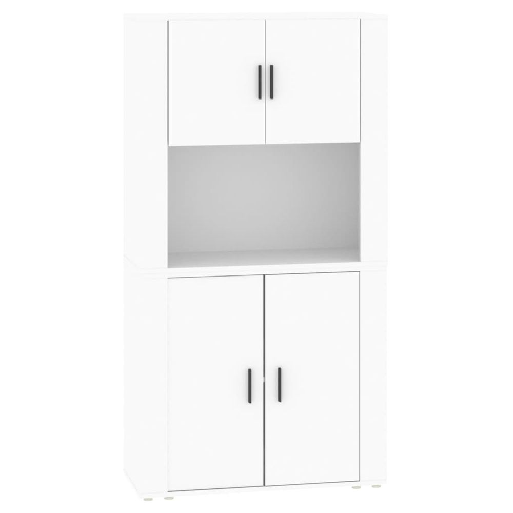 Buffet haut blanc bois d'ingénierie