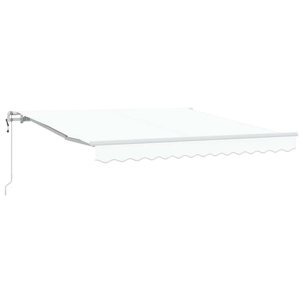 Auvent rétractable blanc 300 x 250 cm tissu