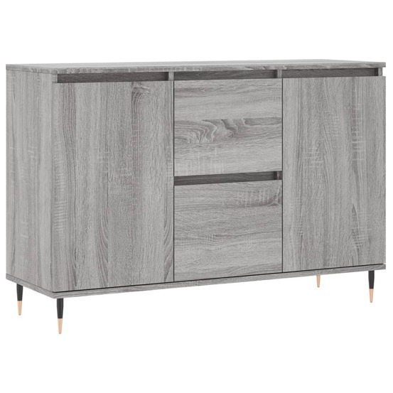 Buffet bahut commode armoire meuble de rangement organisateur cuisine salle de séjour salonsonoma 104 x 35 x 70 cm bois d'ing