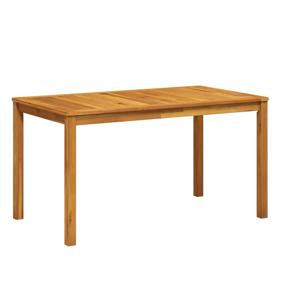 Table de jardin 140x80x74 cm bois d'acacia massif