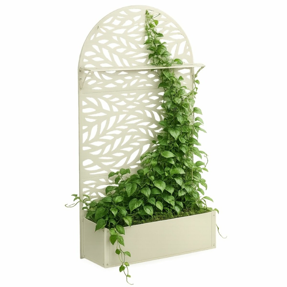 Mica decorations sapri support pour plantes - jardinière avec treillis pour plantes grimpantes - support pour plantes autoportant