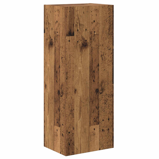 Meuble tv mural montage mural bois ancien 40,5 x 30 x 102 cm
