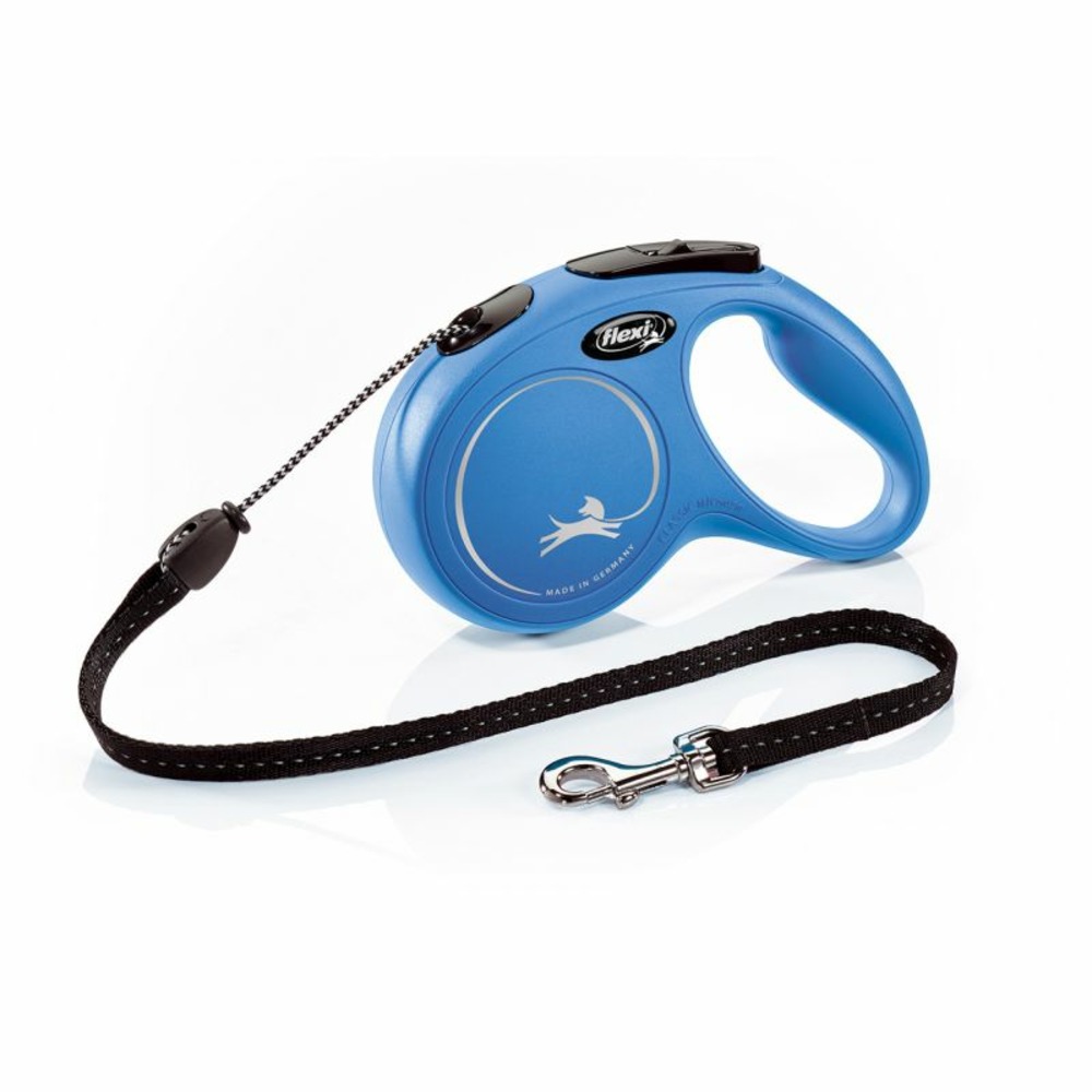 Laisse new classic m cord 5 m blue flexi cl20c5-251-bl-20