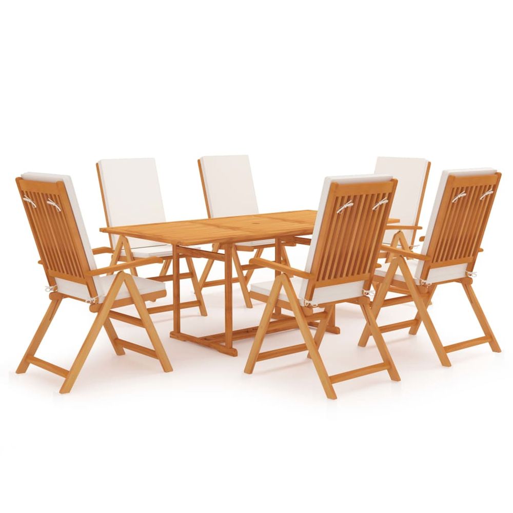 Salon de jardin 7 pcs avec coussins