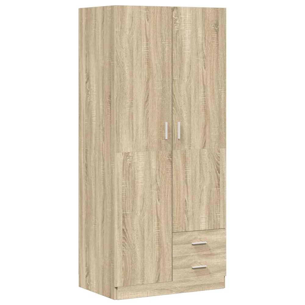 Garde-robe chêne sonoma 80x52x180 cm aggloméré