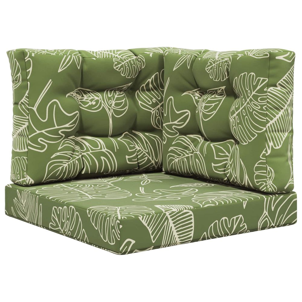 Coussin de canapé d'extérieur polyester modèle feuille
