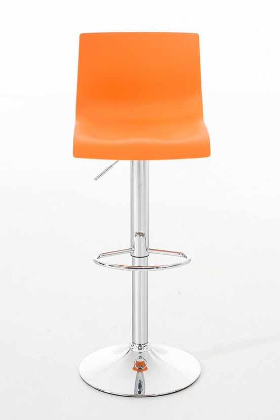 Lot de 2 tabourets de bar hoover plastique chromé