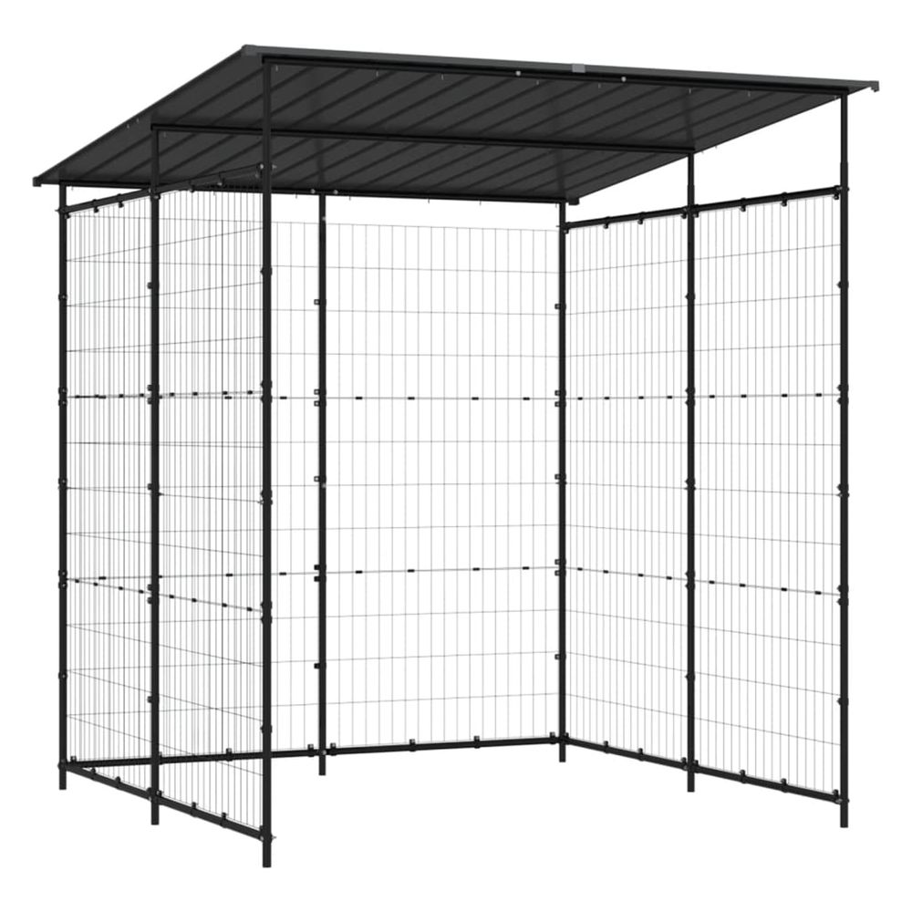 Abri à vélo 190x190x222 cm acier noir