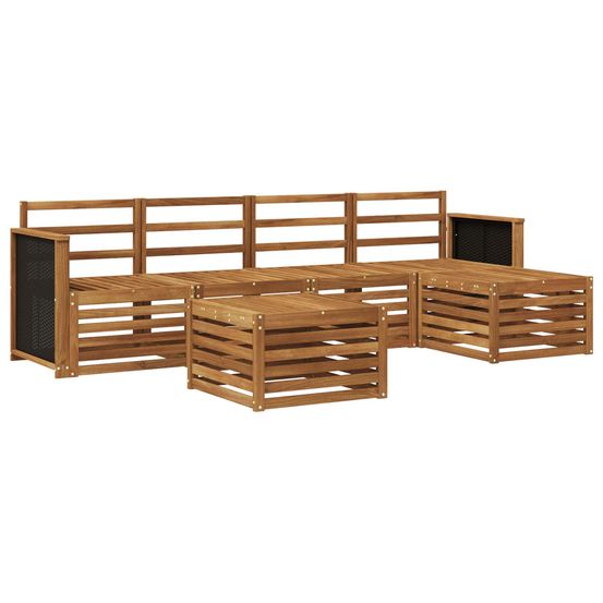 Ensemble de canapés d'extérieur 6 pc naturel