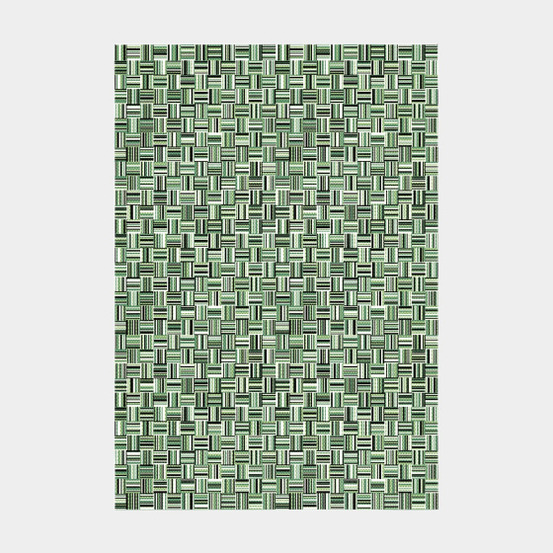 Tapis de jardin - broc arty - tissage vert - 160 x 230 cm