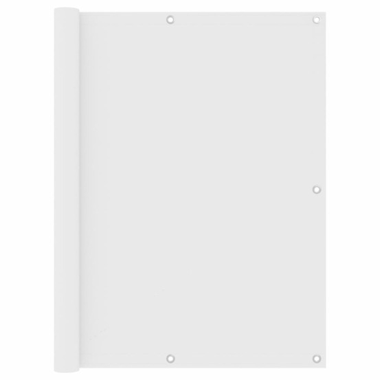 Écran de balcon blanc 120x600 cm tissu oxford