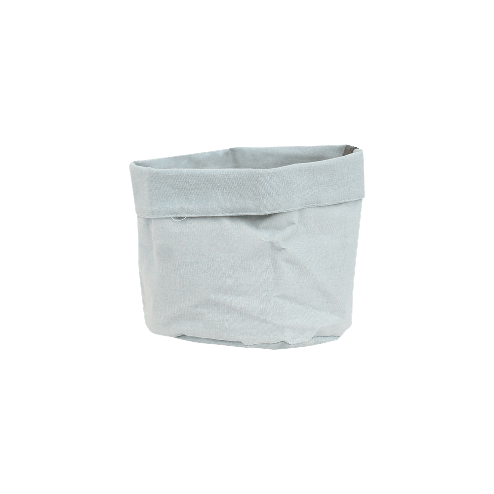Cache-pot sac à plantes bleu ancien - d.18cm