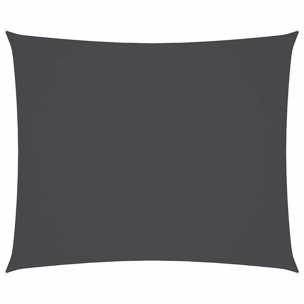 Voile de parasol tissu oxford rectangulaire 3x4 m anthracite