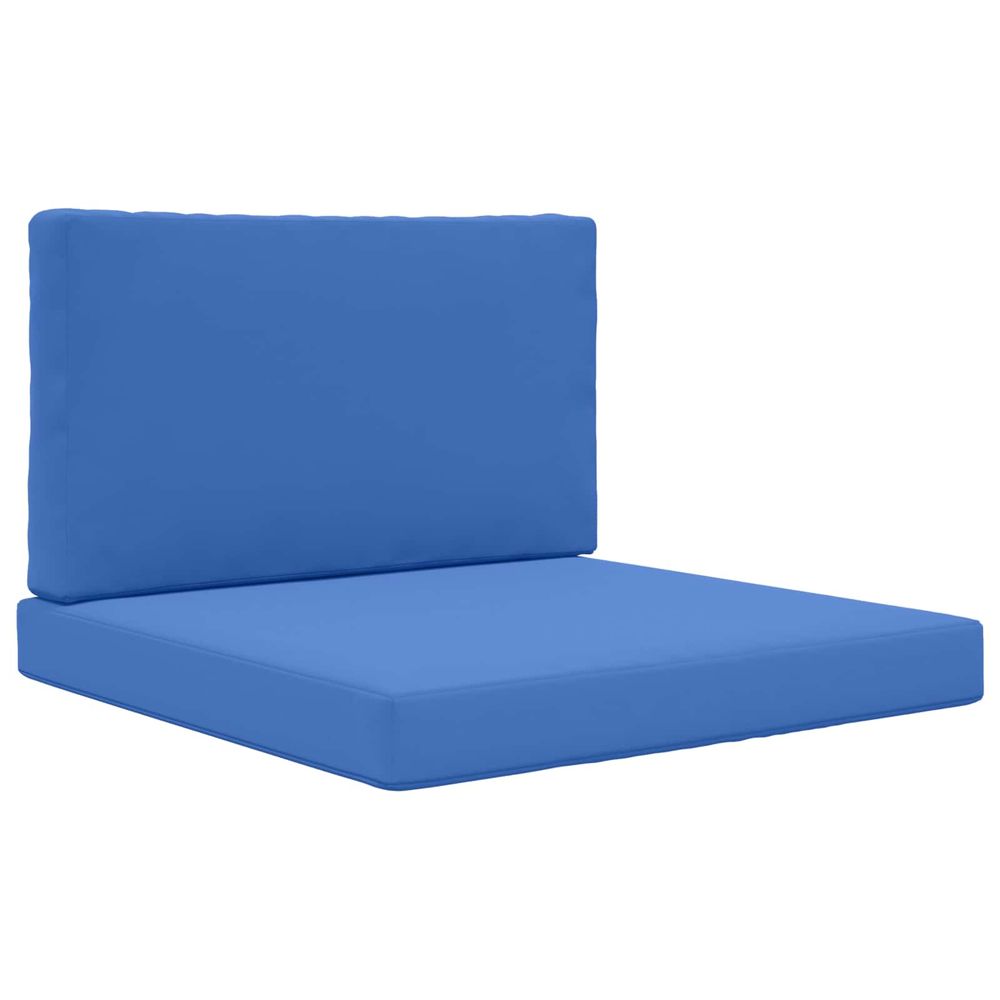 Coussin de canapé d'extérieur polyester bleu royal 80 x 80 cm