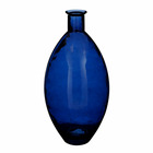 Mica decorations vase qin - 29x29x59 cm - verre - bleu