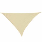 Voile d'ombrage triangulaire sable - 400x400cm