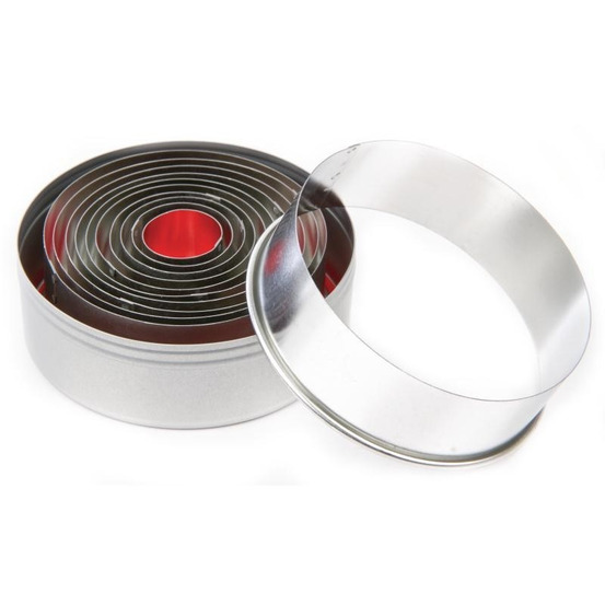 11 emporte-pièce ronds de ø 2 à 8.6 cm - vogue