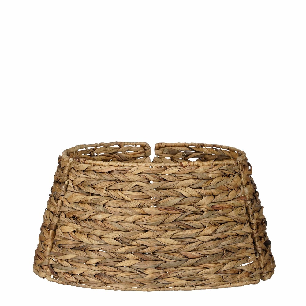 Mica decorations jupe de sapin de noël pliable - h26 x ø51 cm - marron
