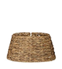 Mica decorations jupe de sapin de noël pliable - h26 x ø51 cm - marron