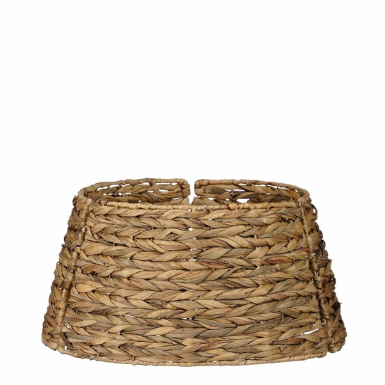 Mica decorations jupe de sapin de noël pliable - h26 x ø51 cm - marron