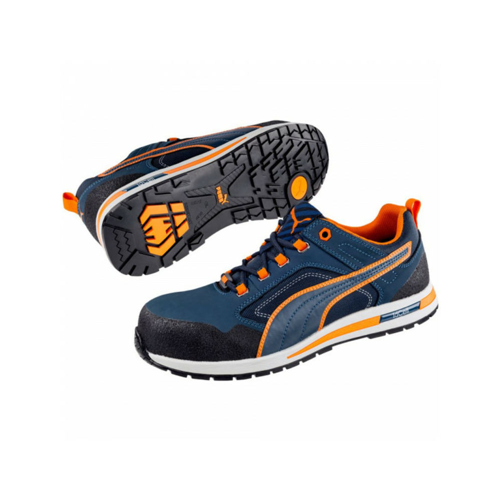 Baskets de sécurité basse crosstwist low s3 hro src bleu orange p43 puma 643100 t.43