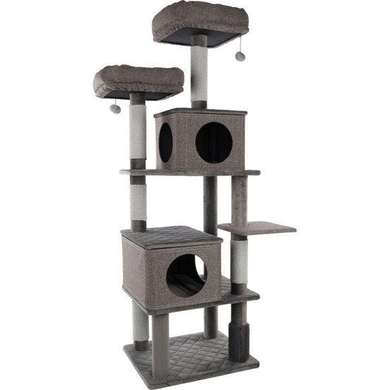 Arbre à chat aurora gris 80 x 70 x h 171 cm pour chat