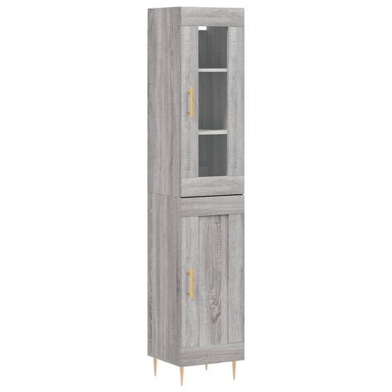 Buffet bahut commode armoire meuble de rangement organisateur cuisine salle de séjour salon haut sonoma 34,5 x 34 x 180 cm bo
