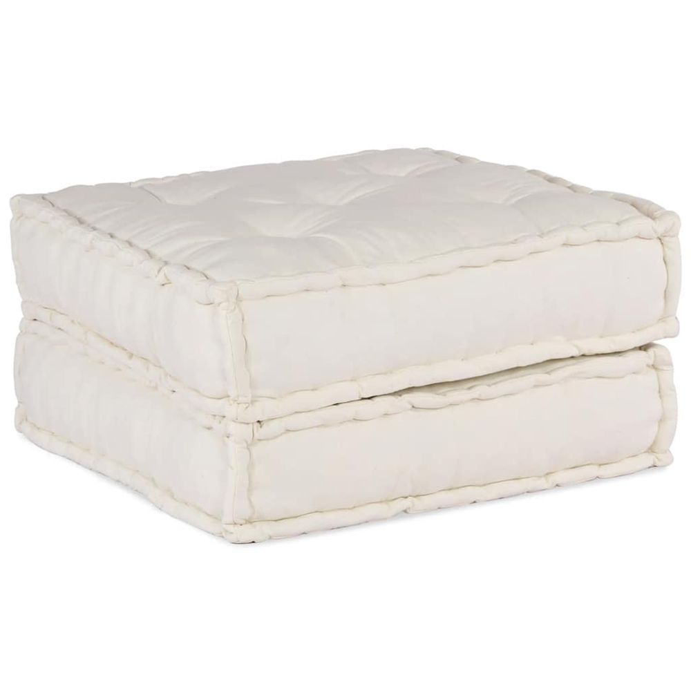 Canapé modulaire crème 70x70x36 tissu