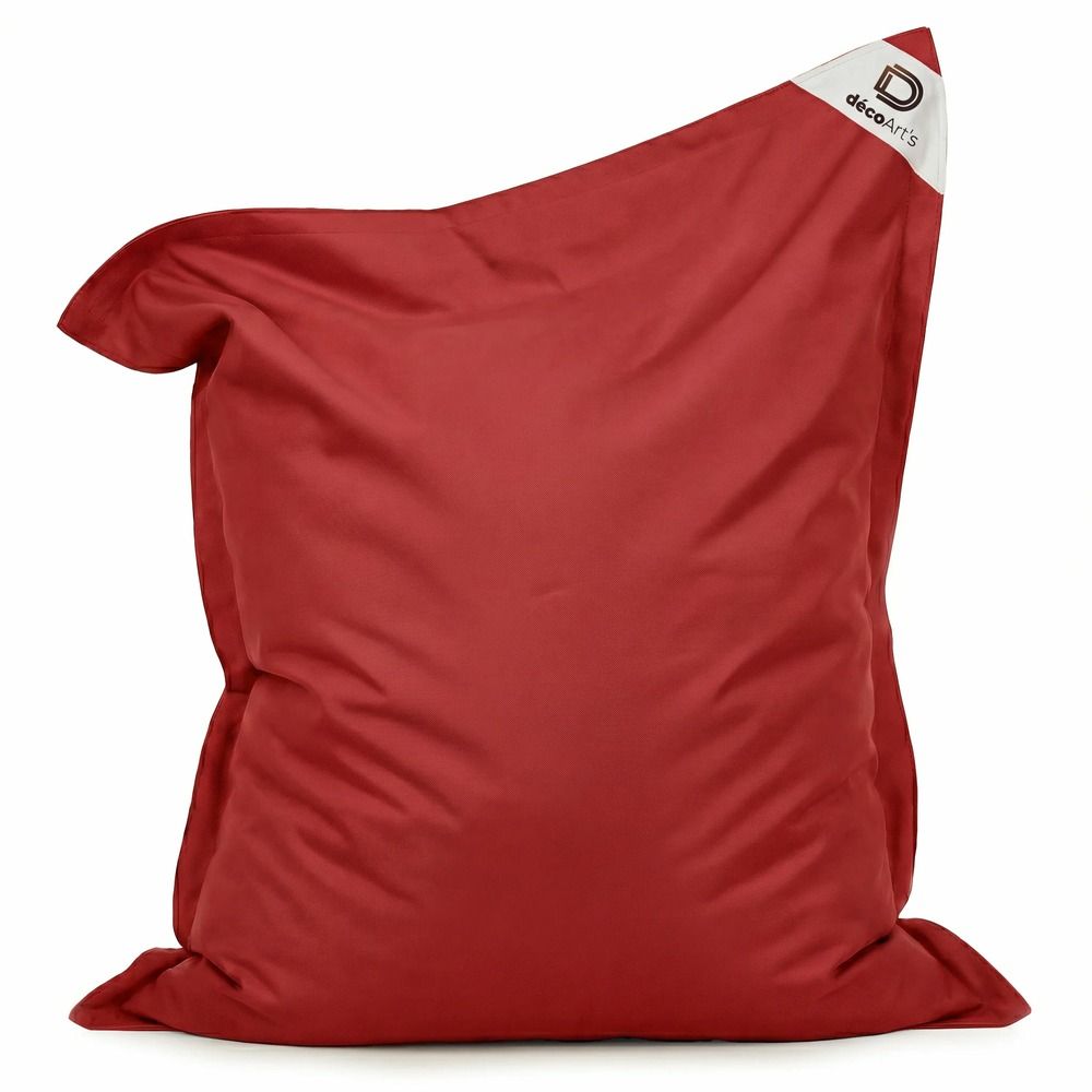 Housse pour pouf géant xxl 180x140cm intérieur et extérieur - rouge piment