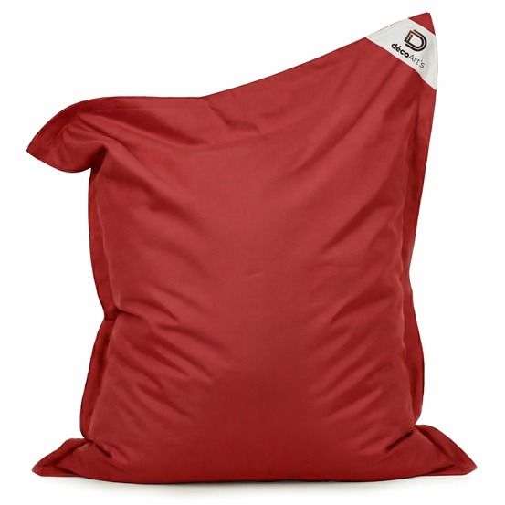 Housse pour pouf géant xxl 180x140cm intérieur et extérieur - rouge piment