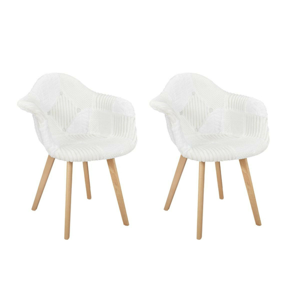 Lot de 2 chaises scandinaves design 