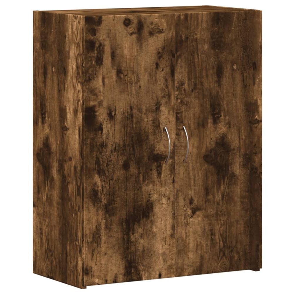 Armoire de classement chêne fumé bois d'ingénierie