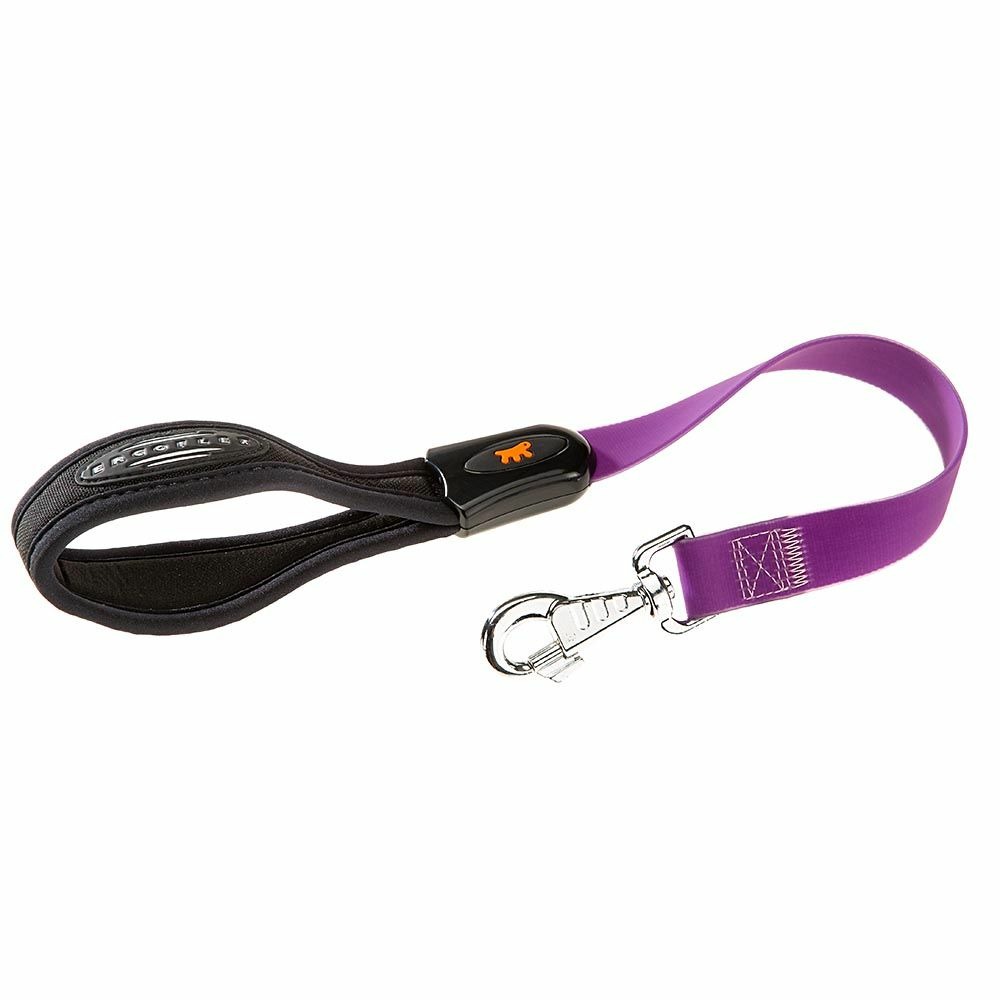 Laisse courte pour chiens evolution gm25/55, hypoallergénique, lavable, poignée rembourrée, violet