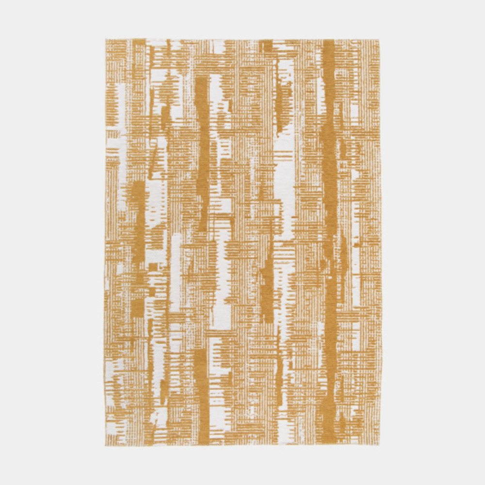 Tapis souple en matière recyclée - legno - orange fumé - 120 x 170 cm