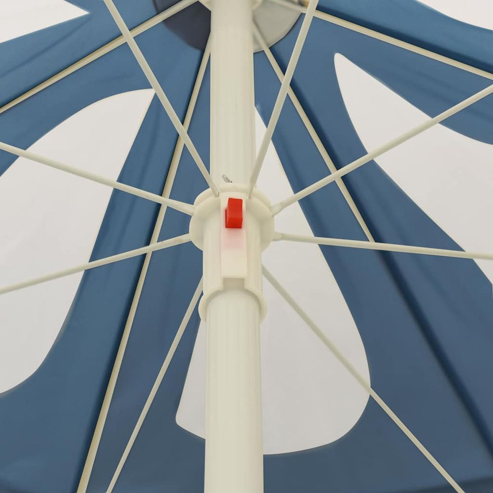 Parasol de plage bleu 240 cm