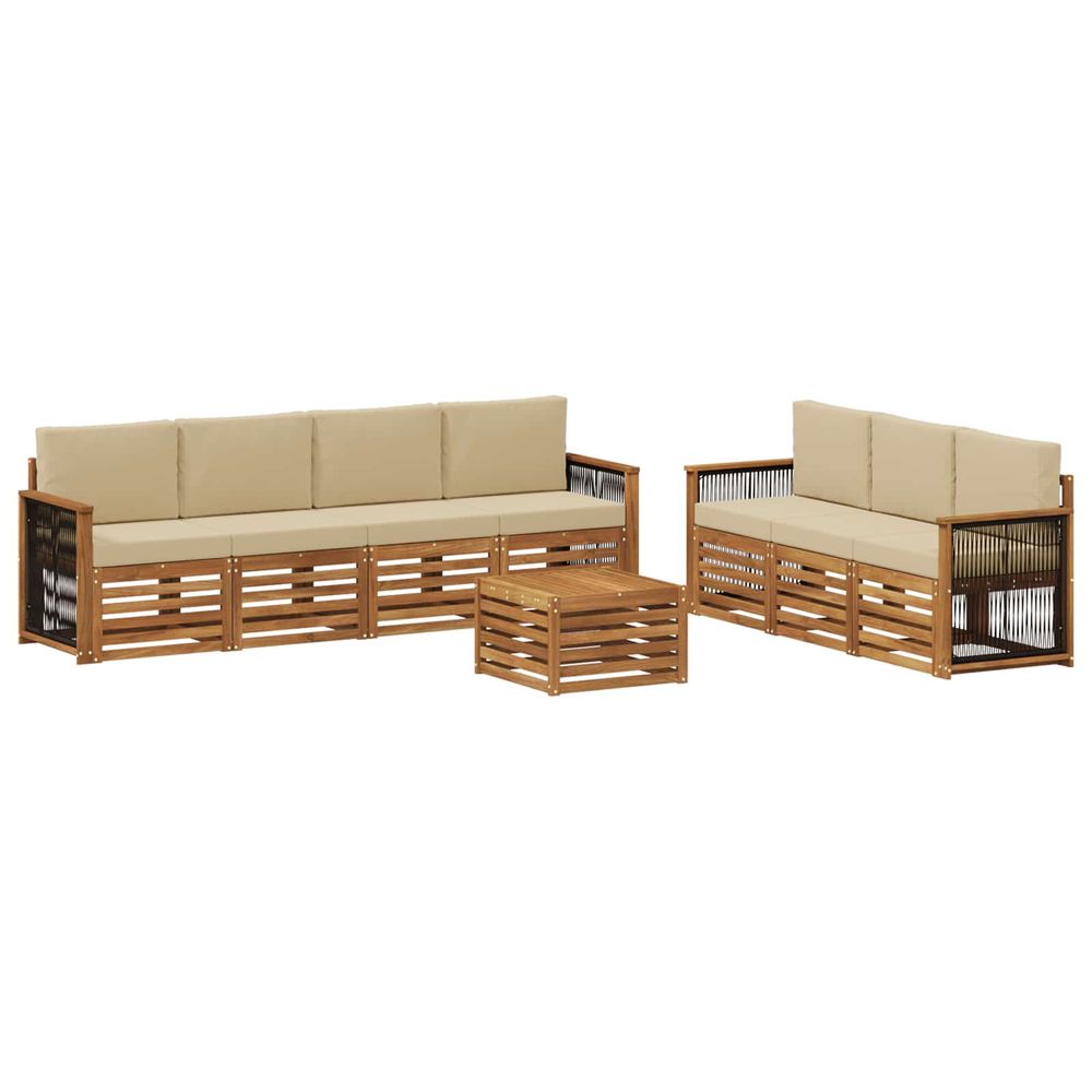 Ensembles de canapés 8 pc bois d'acacia massif