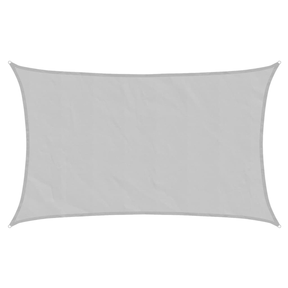 Voile d'ombrage gris clair 8x5 m 100% polyester oxford