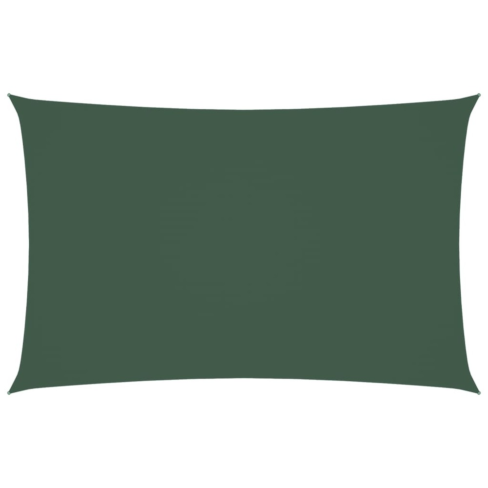 Voile de parasol tissu oxford rectangulaire 2x4,5 m vert foncé