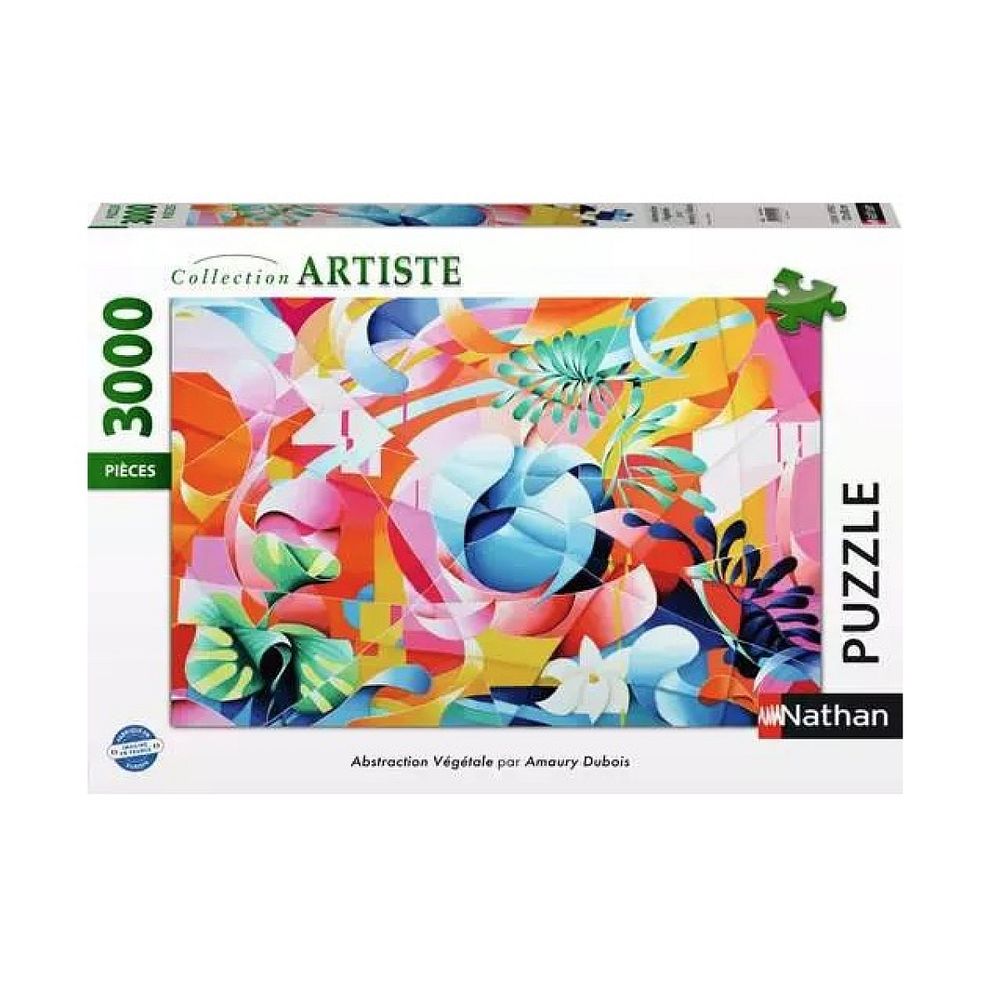 Nathan puzzle 3000 p abstraction vegetale / amaury dubois