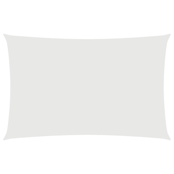 Voile de parasol tissu oxford rectangulaire 4x7 m blanc