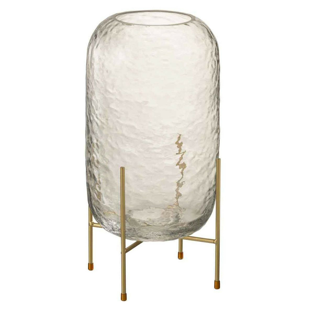 Vase sur pied en verre 