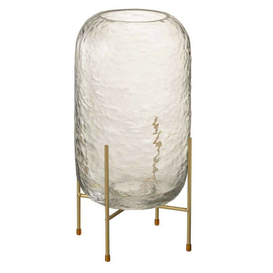 Vase sur pied en verre