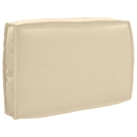 Coussin pour dossier de palette beige 60 x 40 x 12 cm