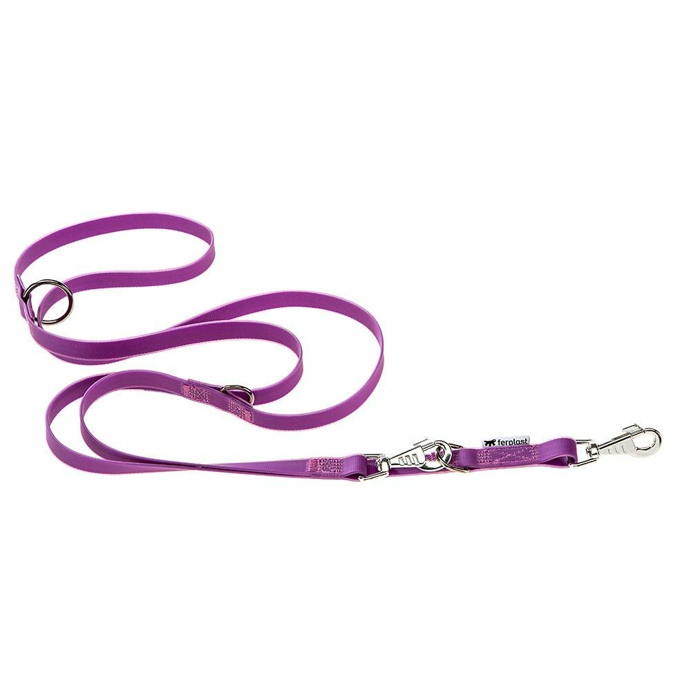 Laisse de dressage pour chiens evolution ga25/200 hypoallergénique, lavable, poignée rembourrée, violet